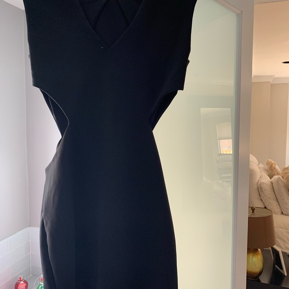 ASOS cut out black mini dress - Picture 2 of 2